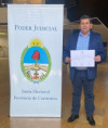 Norberto Villordo recibió el diploma como Intendente reelecto de Santa Lucía